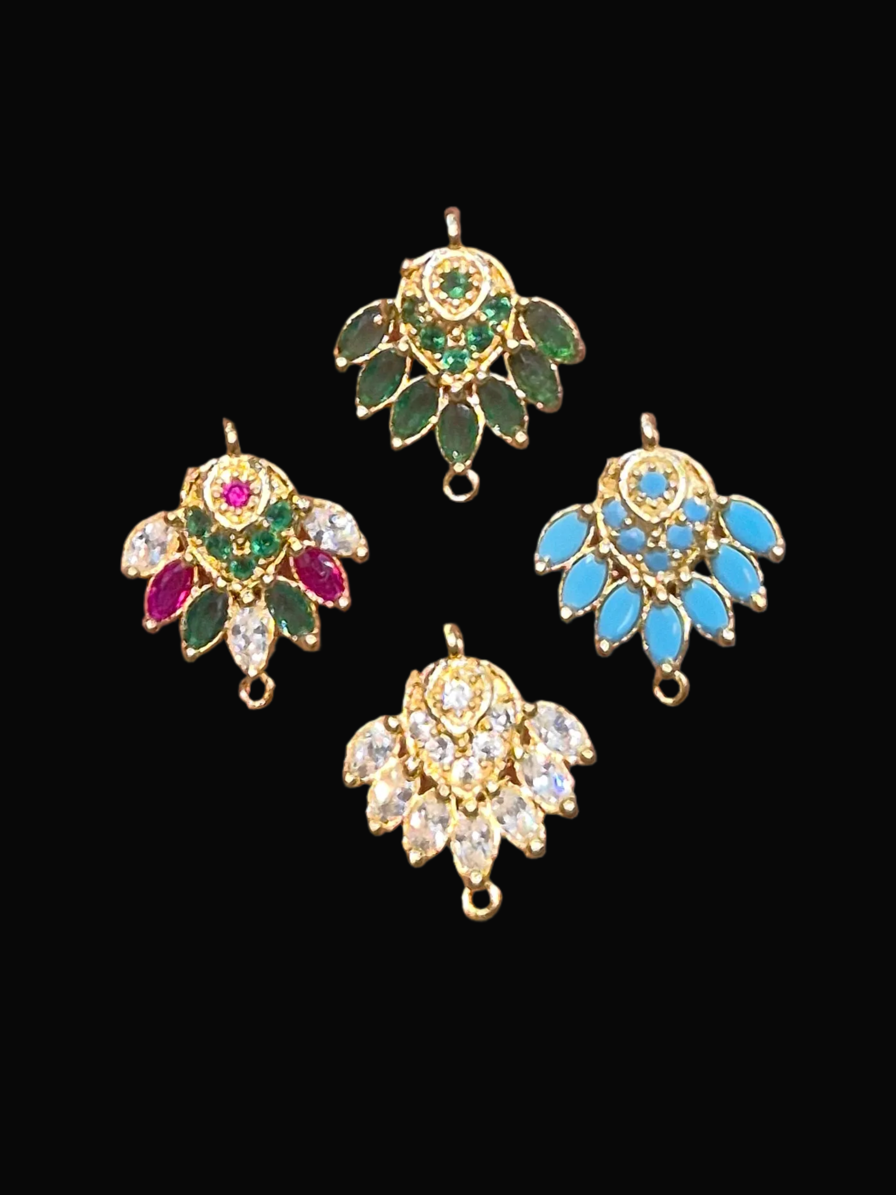 Ad brass Kundan || 1 piece and || 6 pieces pack ||