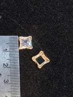 Ad brass Kundan||1 piece and|| 6 pieces pack||