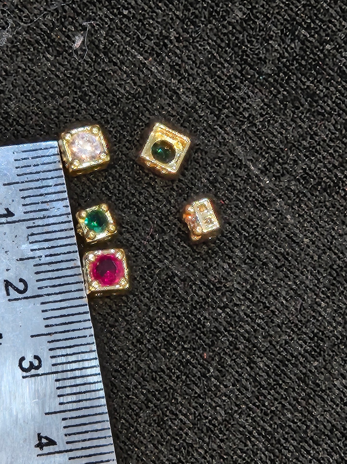 Ad brass Kundan|| 6 piece and ||12 piece pack ||