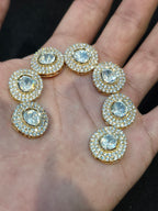 Polki Kundan||1 piece and|| 6 pieces pack||