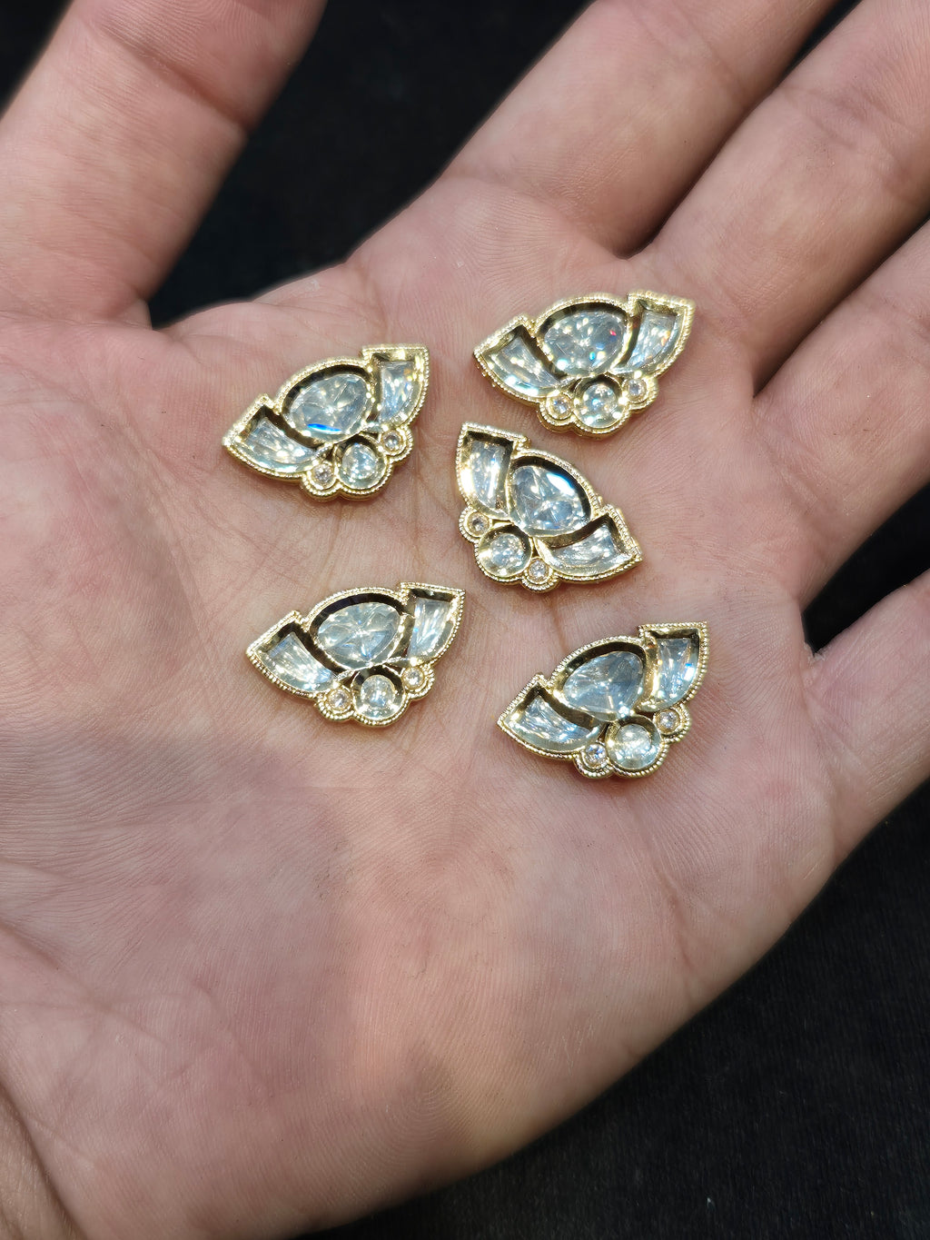 Premium polki Kundan|| 1 piece and 6 pieces pack||