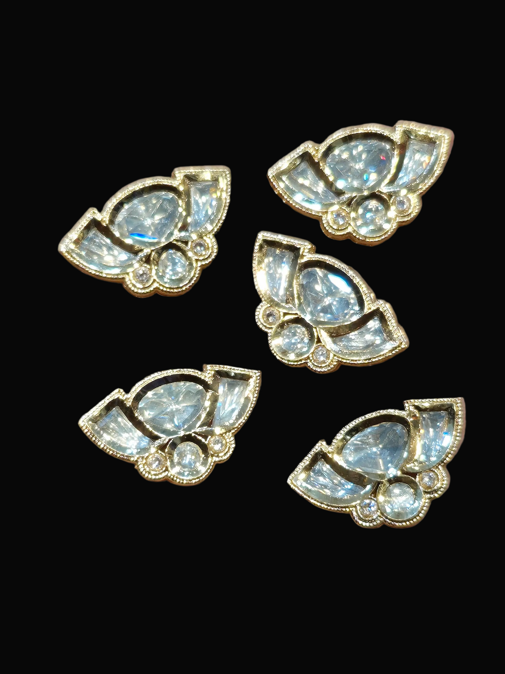 Premium polki Kundan|| 1 piece and 6 pieces pack||