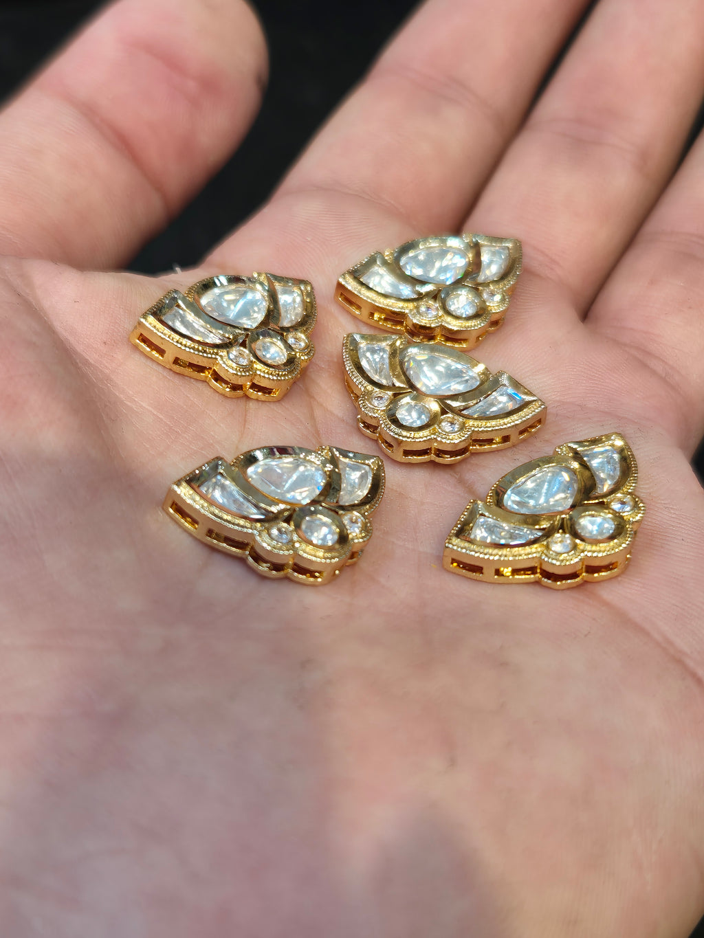 Premium polki Kundan|| 1 piece and 6 pieces pack||