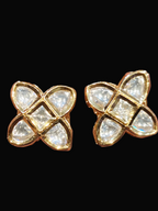 Polki tops 18k gold platted || 1 pair pack ||