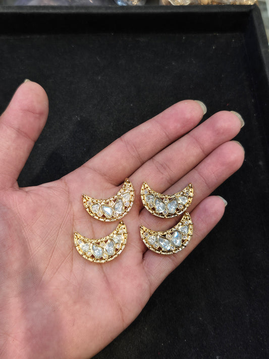Polki Kundan|| 1 piece and||6 pieces pack||
