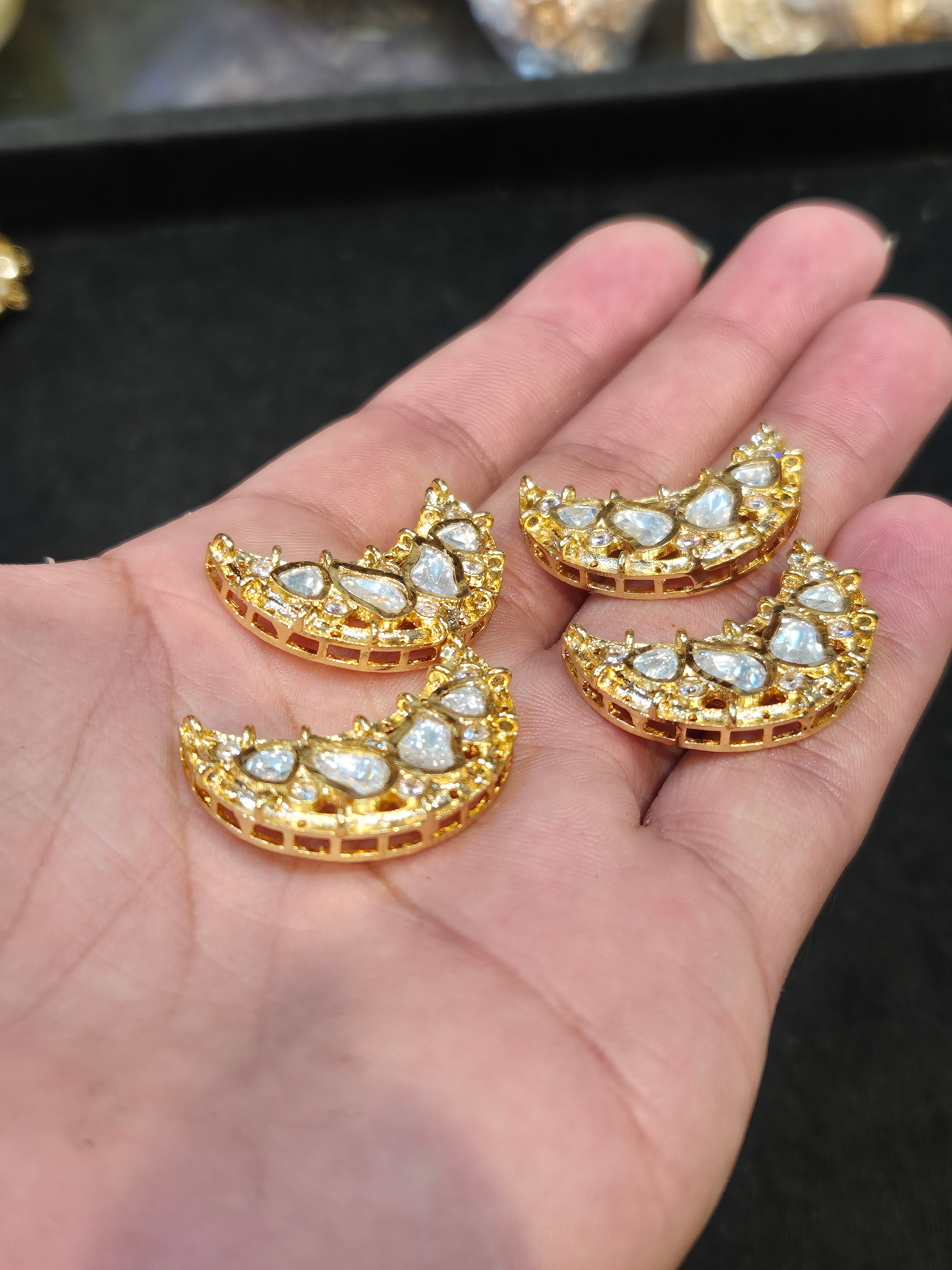 Polki Kundan|| 1 piece and||6 pieces pack||