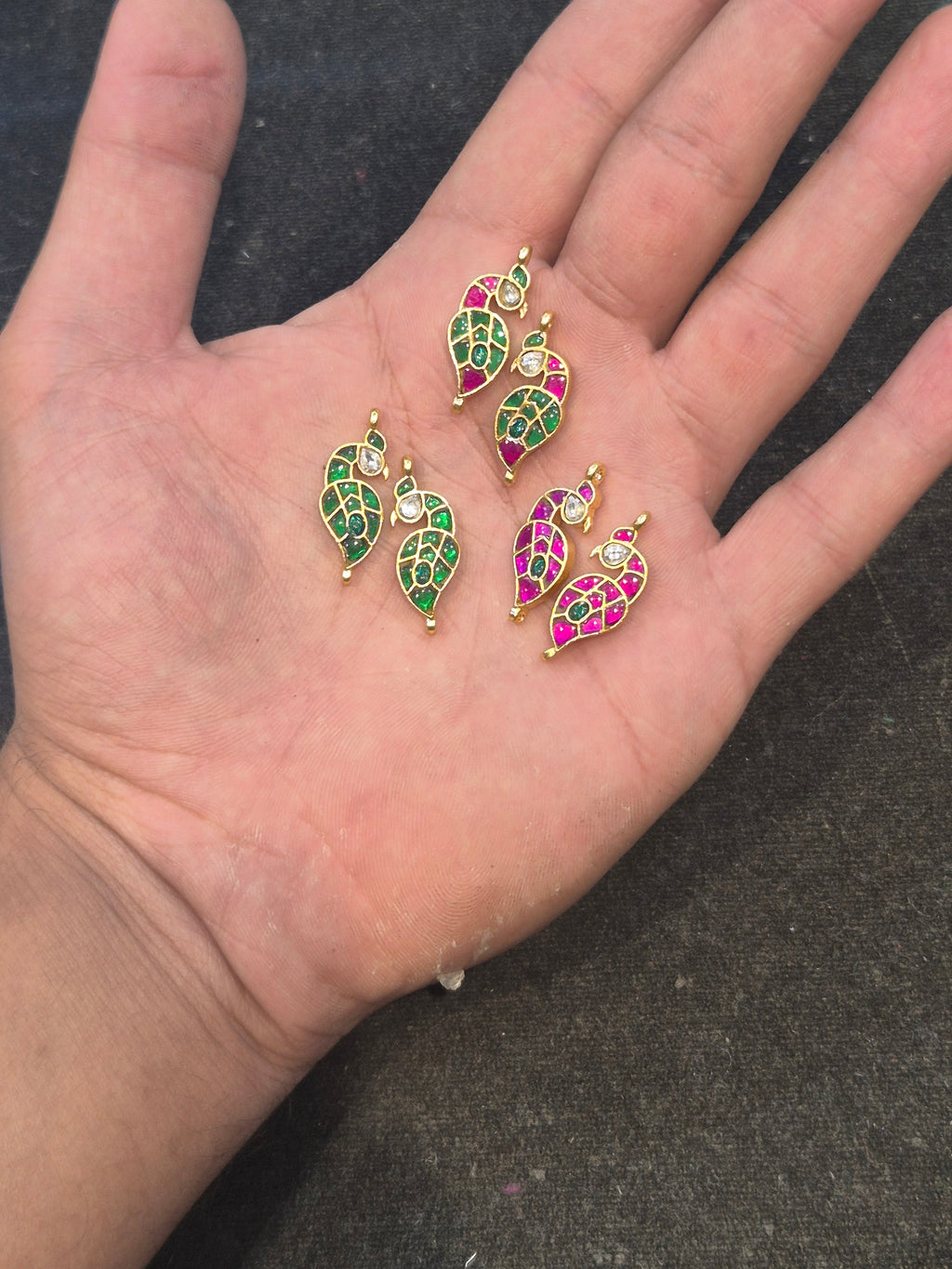 Jadau kundan|| 1 piece and 6||pieces pack||