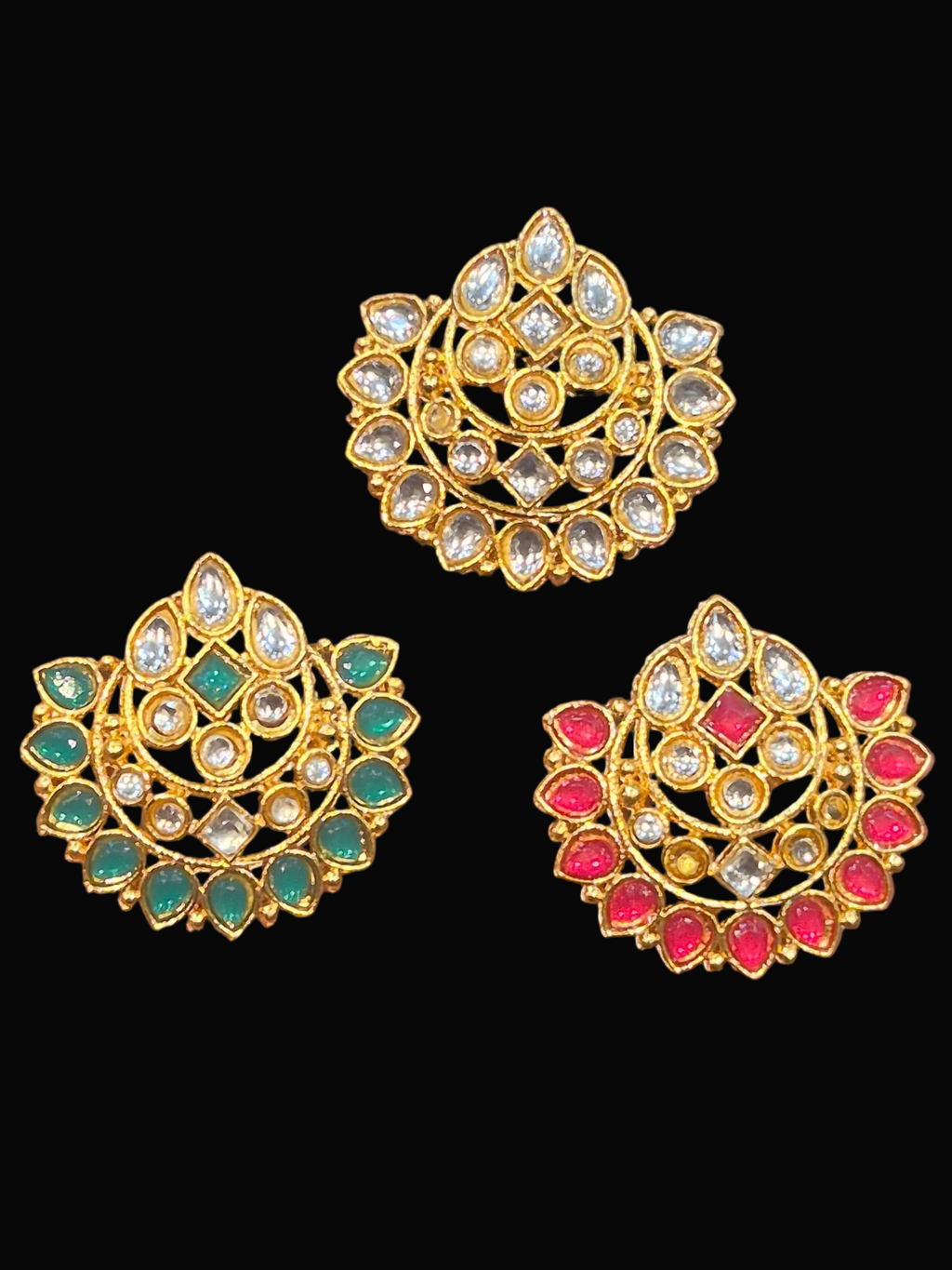 Meena kundan chand||6 piece pack||