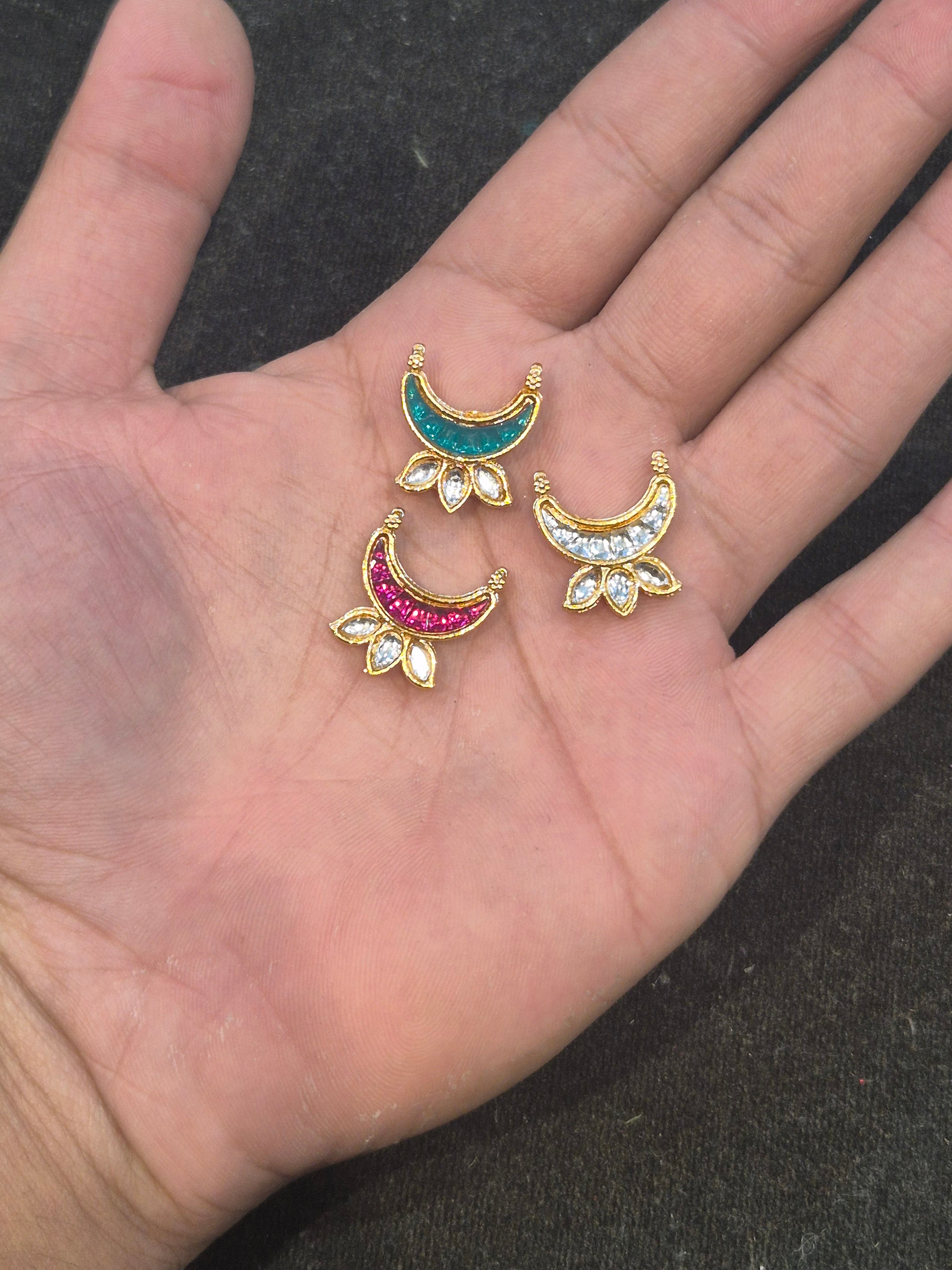 Meena kundan chand||12 piece pack||