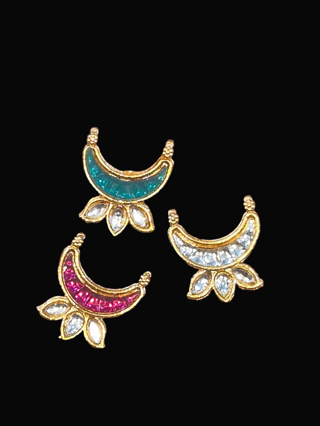 Meena kundan chand||12 piece pack||
