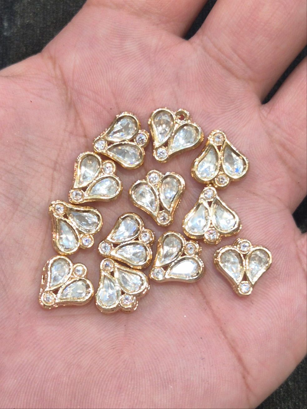 Polki kundan|| 1 piece and 6 piece pack||