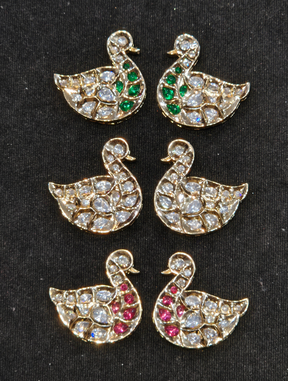 Polki duck pendant || 1 pair pack ||