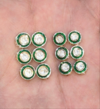 Moissanite pieces || 6 piece pack ||