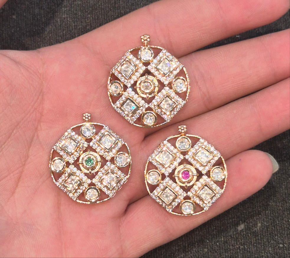 Polki pendants || 1 piece and 6 piece pack ||