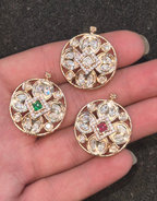 Polki pendant || 1 piece and 6 piece pack ||