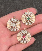 Polki pendants || 1 piece and 6 piece pack ||