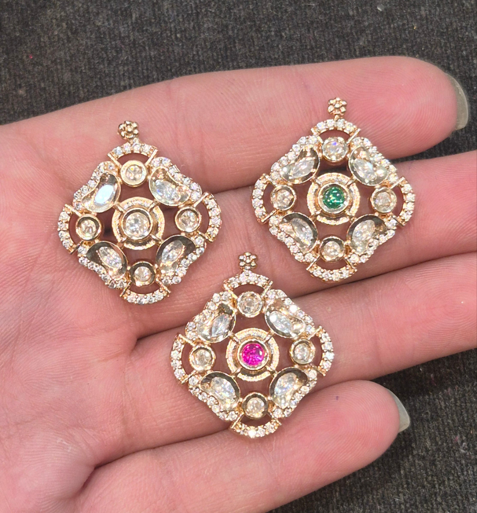 Polki pendants || 1 piece and 6 piece pack ||