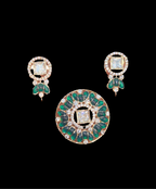 Moissanite pendant earring set || 1 set pack ||