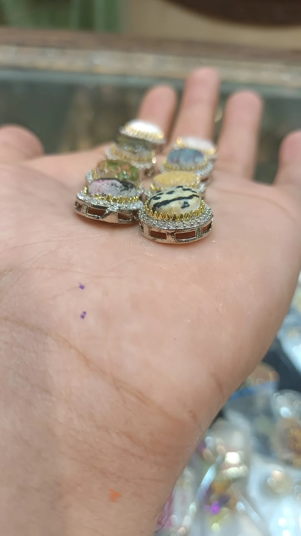 Premium Marble brass kundan