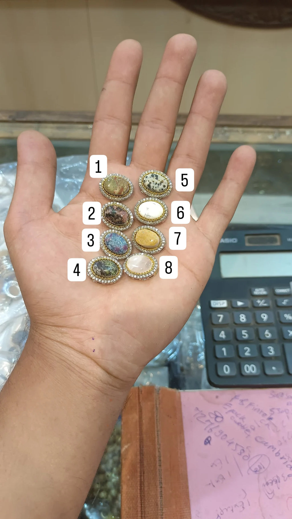 Premium brass marble kundan