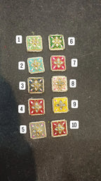 Meena kundan || 1- 6 pcs packing || anti tarnish ||