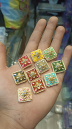 Meena kundan || 1- 6 pcs packing || anti tarnish ||