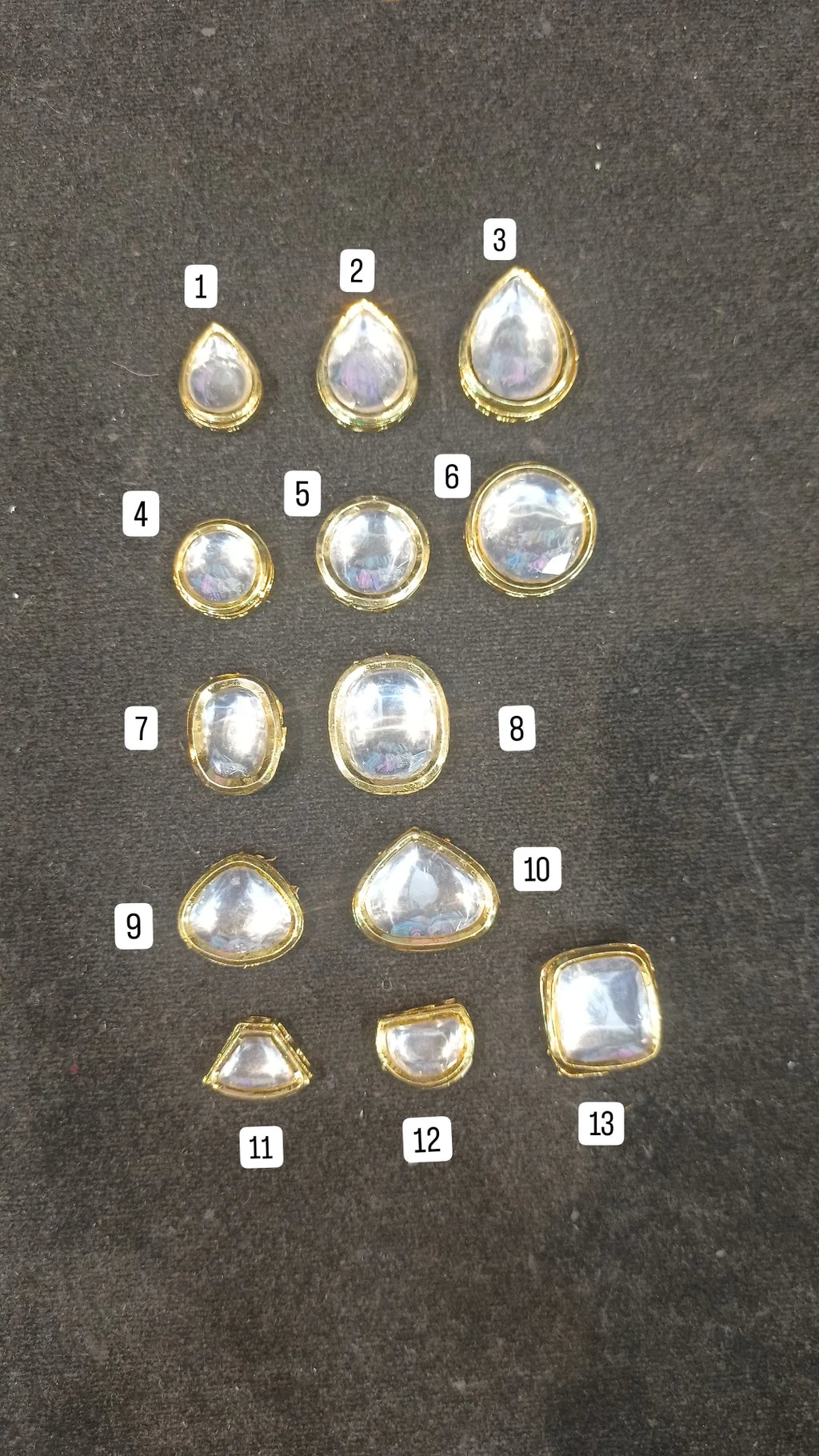 Meena kundan || 6 - 24 pcs pack ||