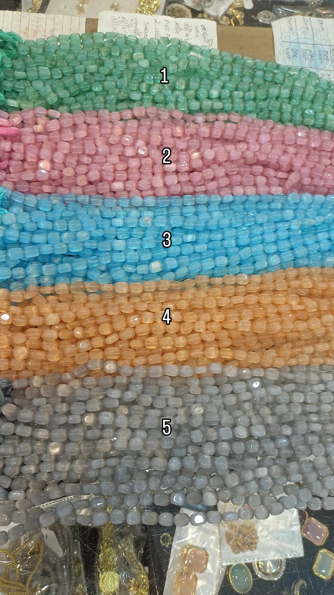 Monalisa beads || 33 beads in 1 line ||