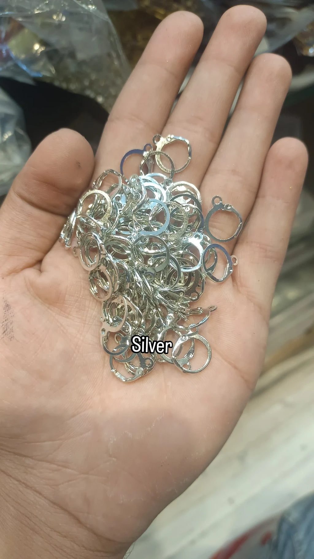 Round Earring hook || 5 - 50 pair packing || Golden , rose gold and silver available|| Raw materials||