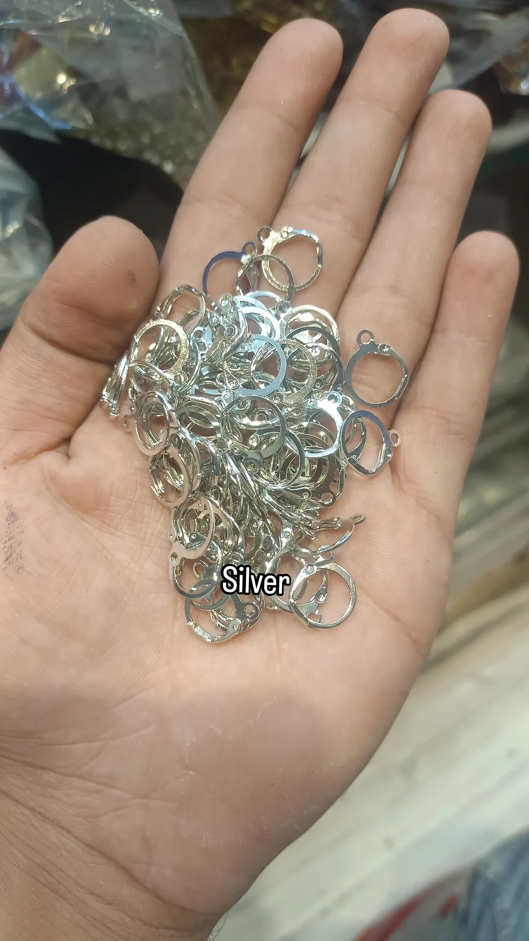 Round Earring hook || 5 - 50 pair packing || Golden , rose gold and silver available|| Raw materials||