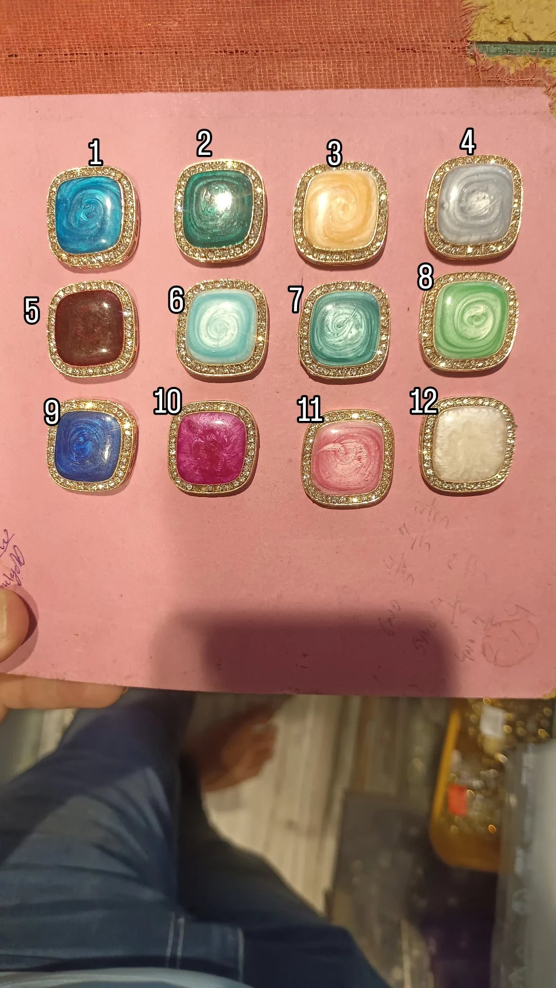 Ad kundan stone || 6 - 12 pcs packing ||