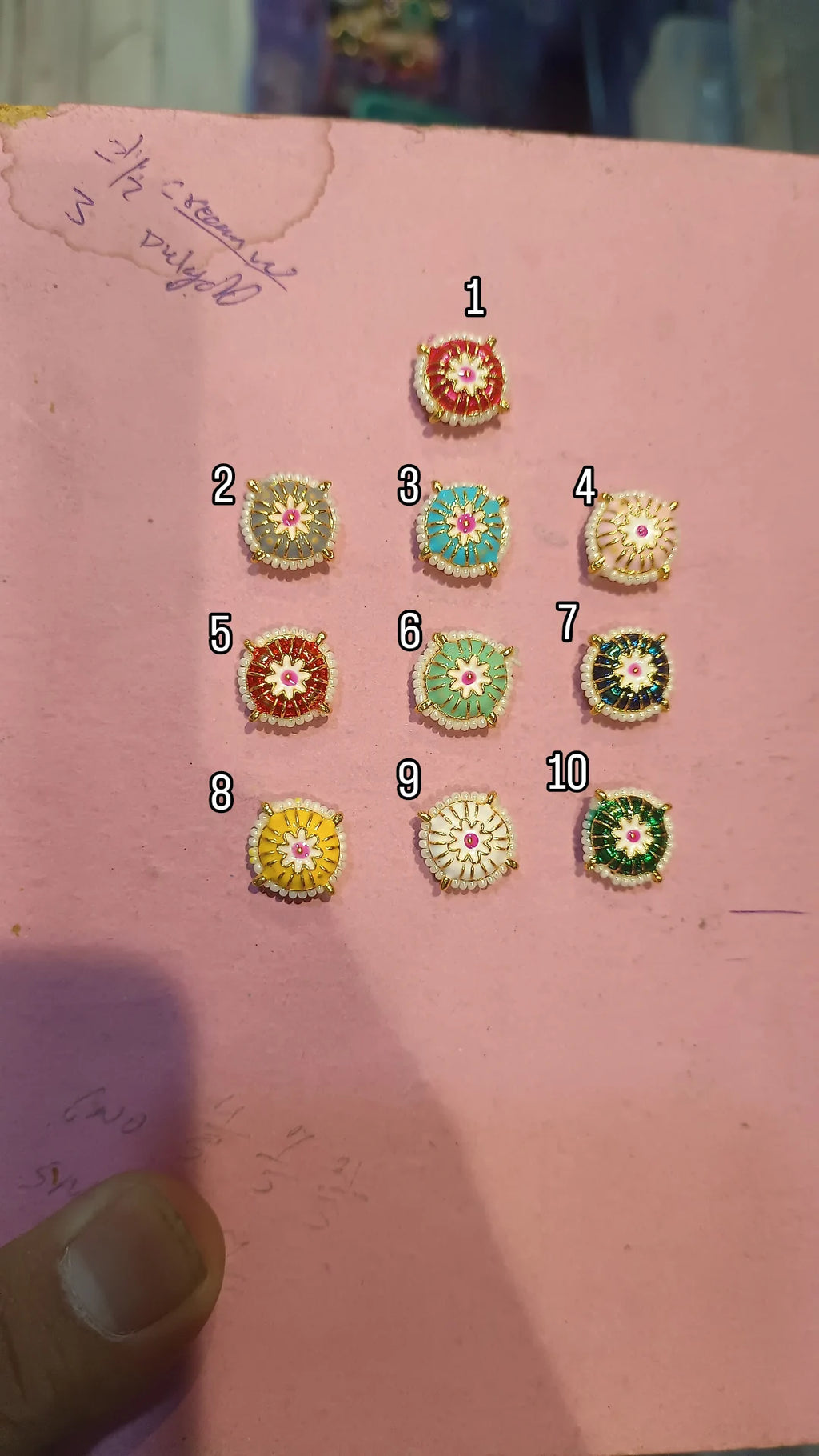 Meena kundan || 6 - 12 pcs packing ||