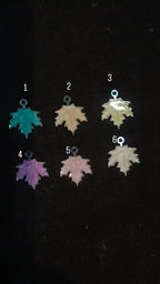 Leaf enamel charm || 6 pc packing ||