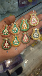 Premium polki Meena kundan || 1 pcs - 3 pcs packing ||