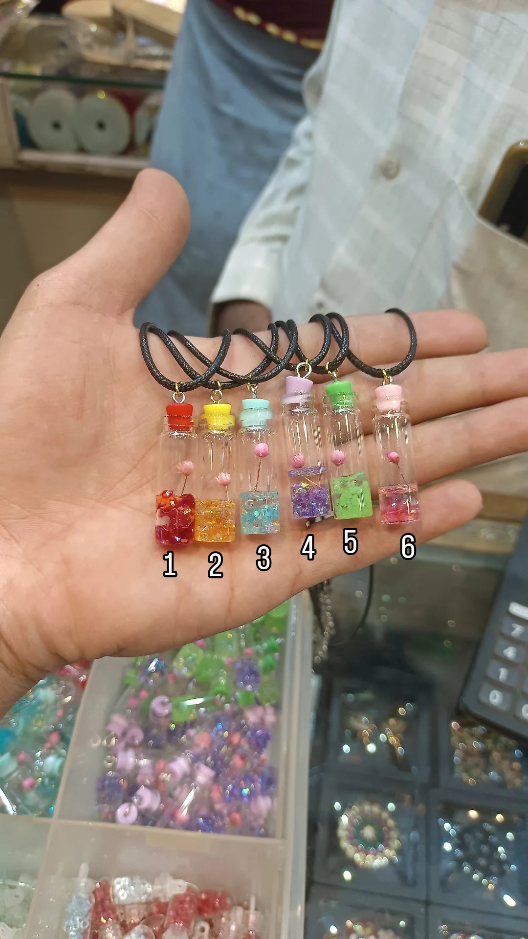 Resin bottle charm || 1 pcs - 6 pcs packing ||