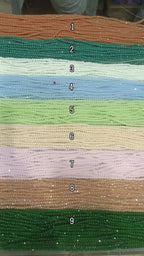 4mm glass crystal lines || 5 line - 10 line packing || 21 colour ||