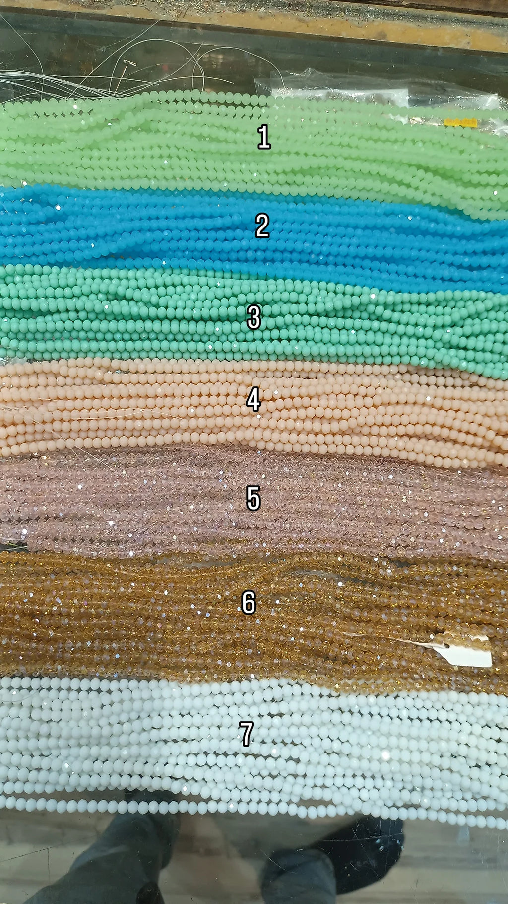 6mm glass crystal || 16 colours available ||