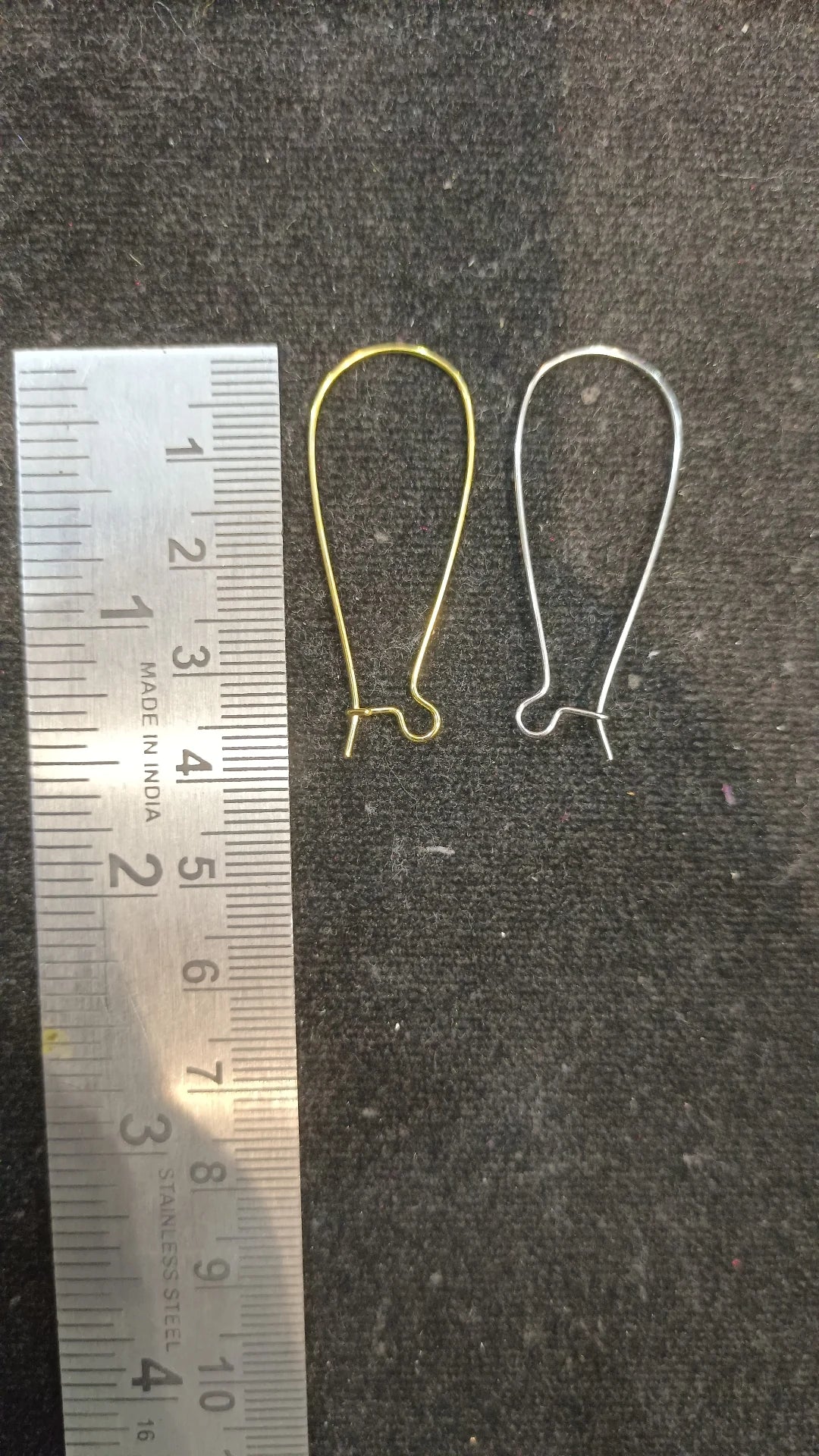 Earring hooks|| 12 pair packing || 2 sizes || Raw materials ||
