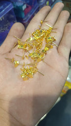 Earring tops || Golden || 2 sizes || raw materials||