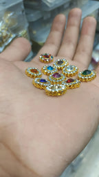 Ad kundan || 12 pcs pack || 10 colours ||