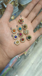 Ad kundan || 12 pcs pack || 10 colours ||