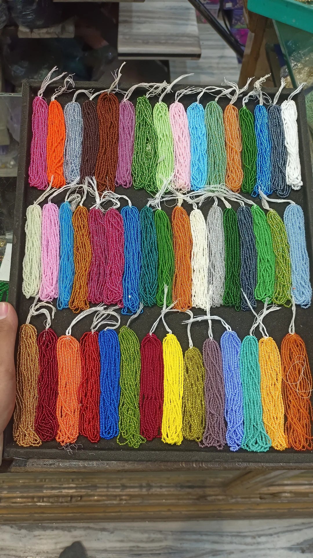 Seeds beads || 1 bunch - 12 grams || 47 colours available || size - 11/0 ||