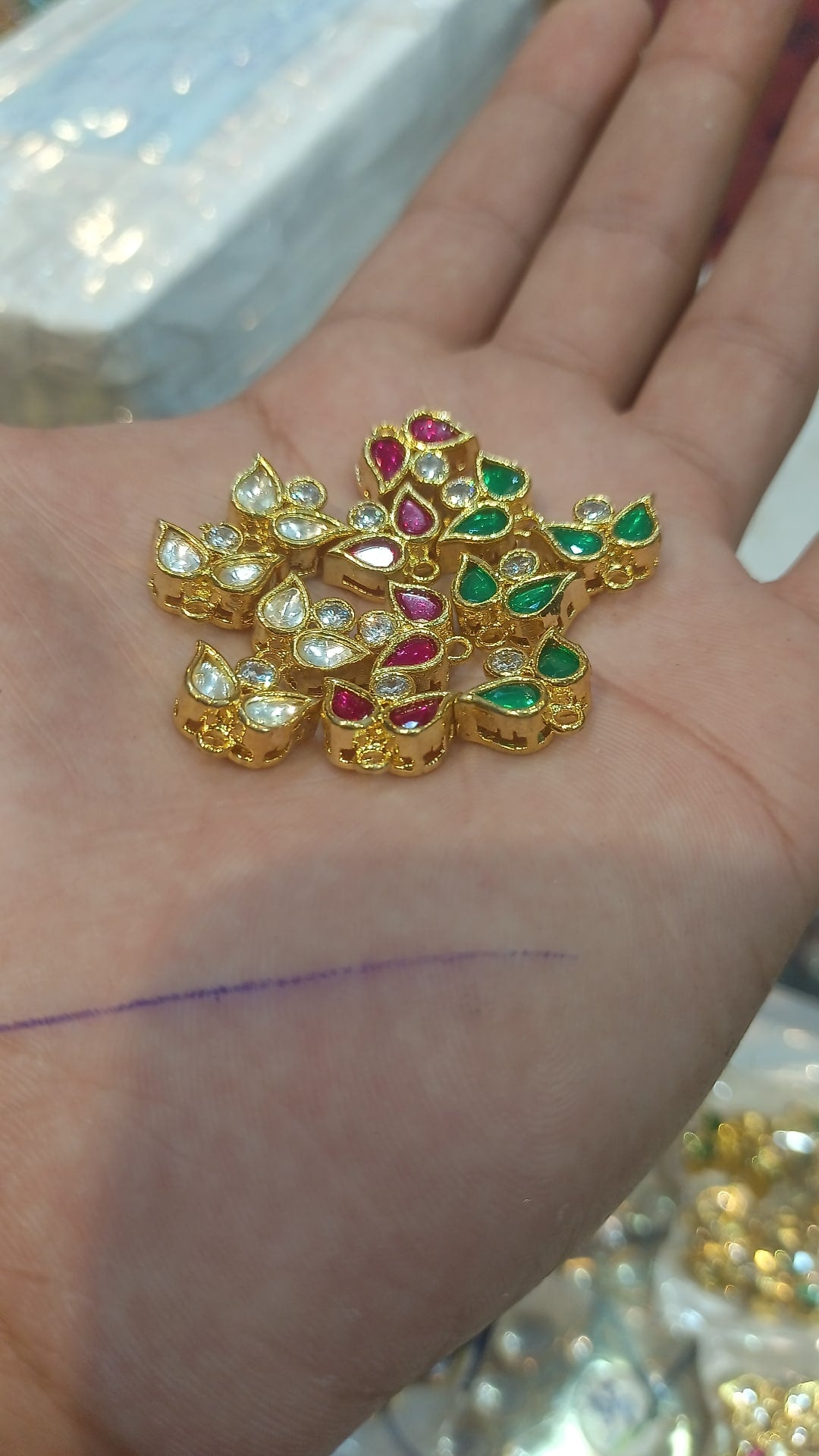Premium polki kundan || 1 pcs - 12 pcs pack ||