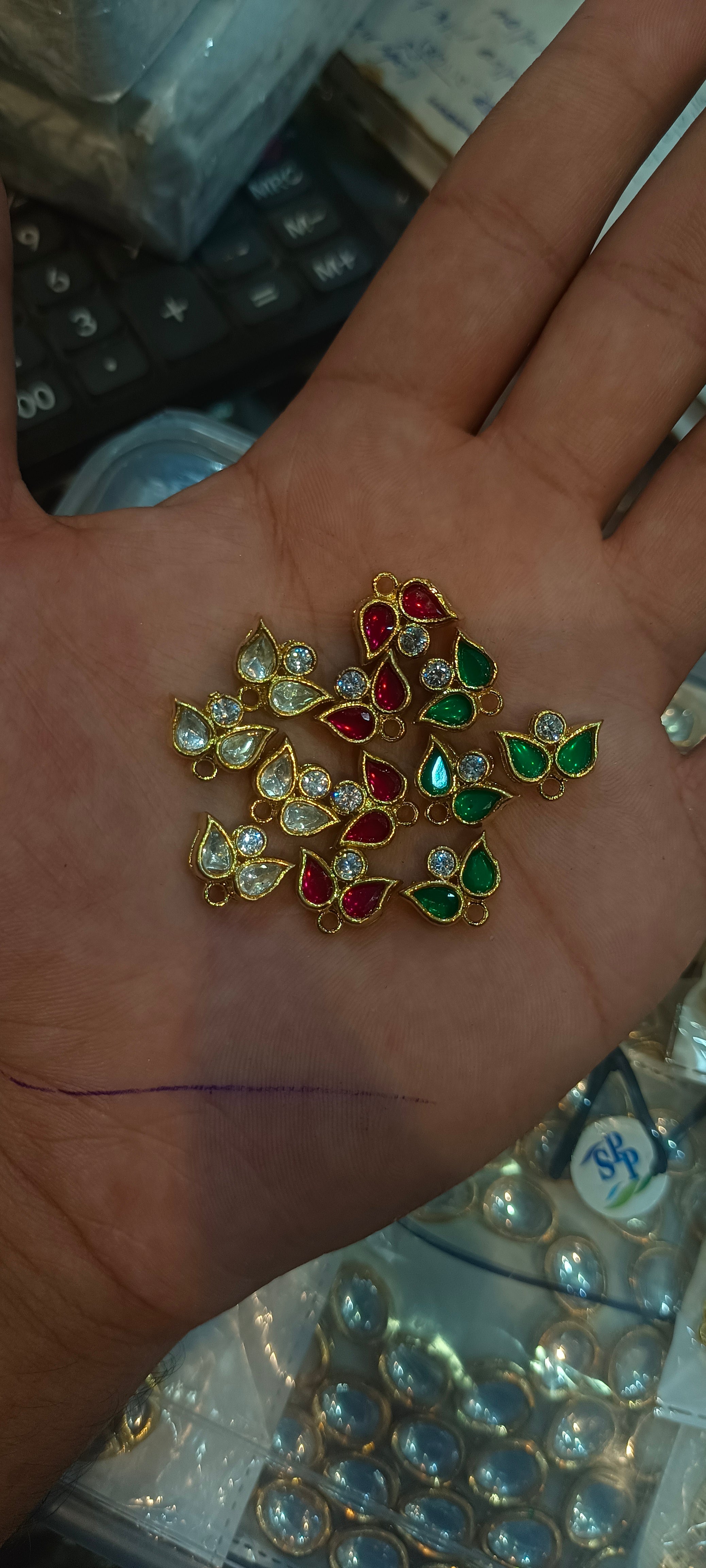 Premium polki kundan || 1 pcs - 12 pcs pack ||