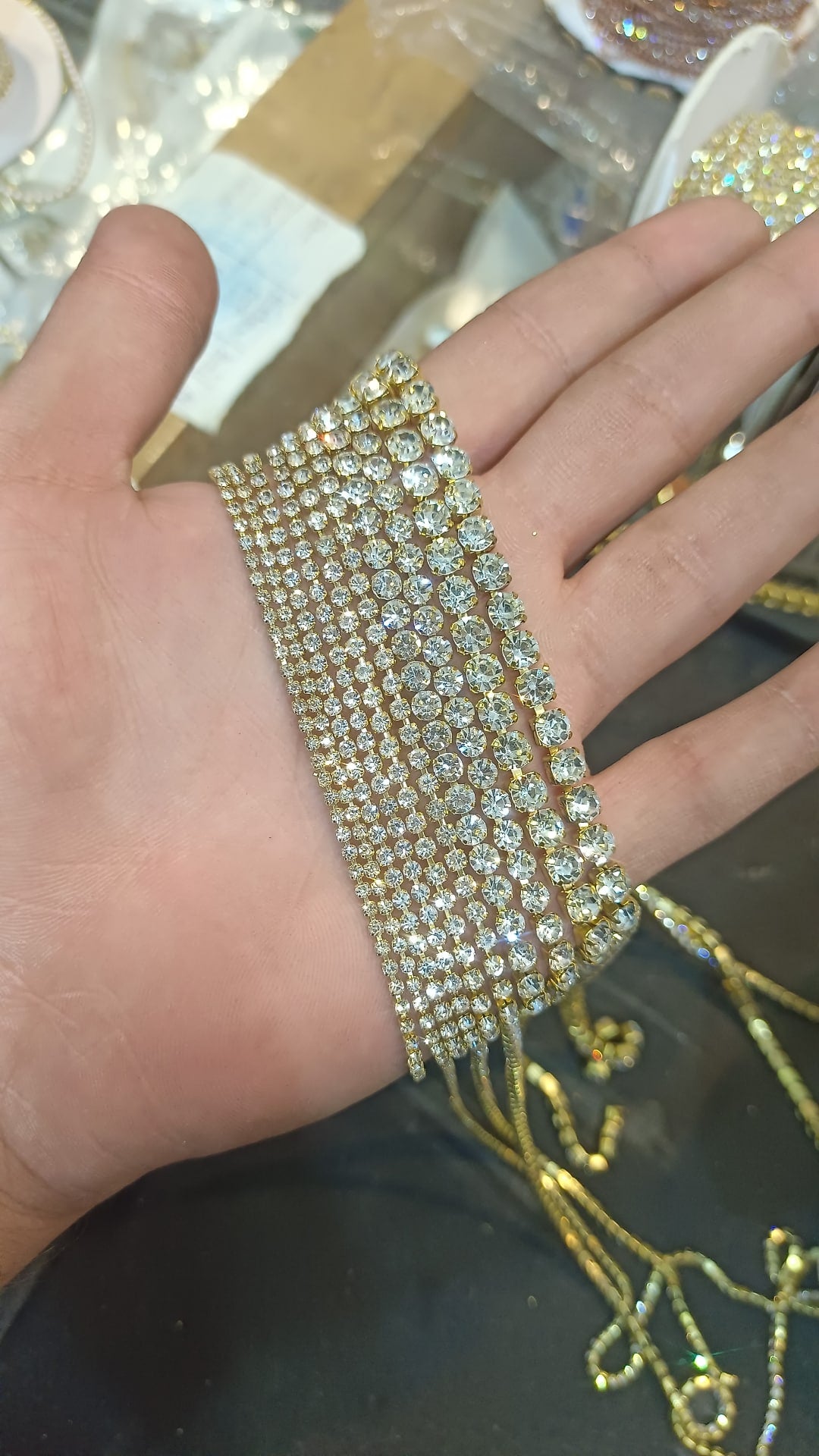 Stone chain || 14 pp size to 48 pp size available ||