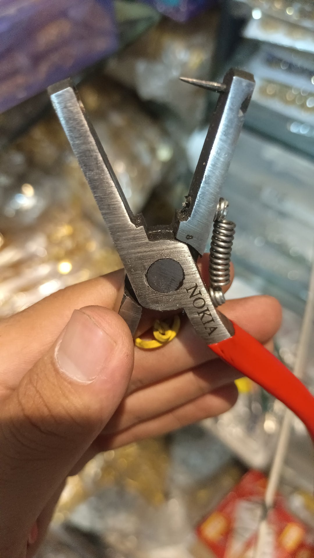 Hole punch tool || 1 pcs and 6 pcs pack || With spring ||