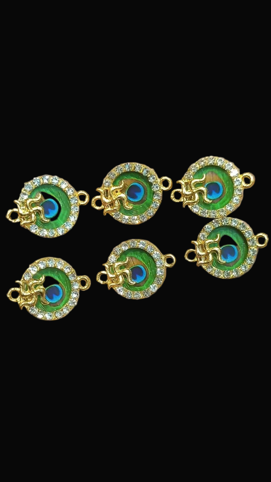 Ad peacock pendant || 6 pcs and 12 pcs pack ||