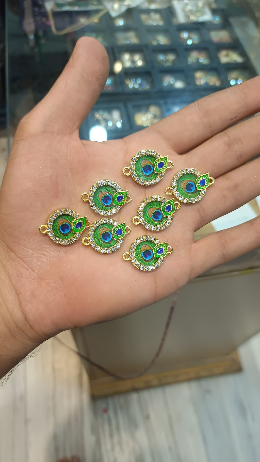 Peacock rakhi pendant || 6 pcs and 12 pcs pack ||