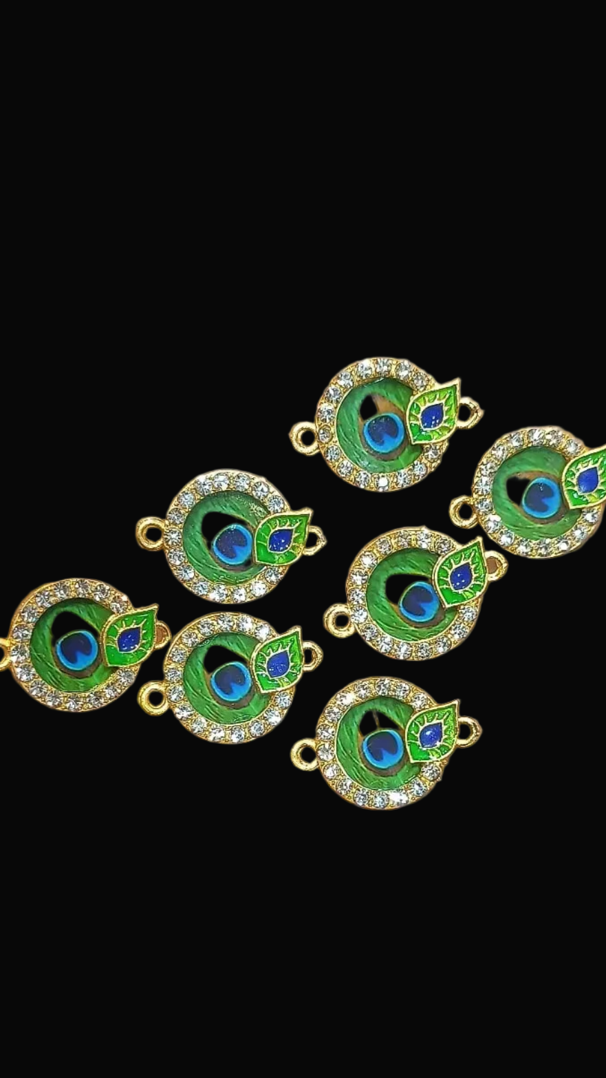 Peacock rakhi pendant || 6 pcs and 12 pcs pack ||