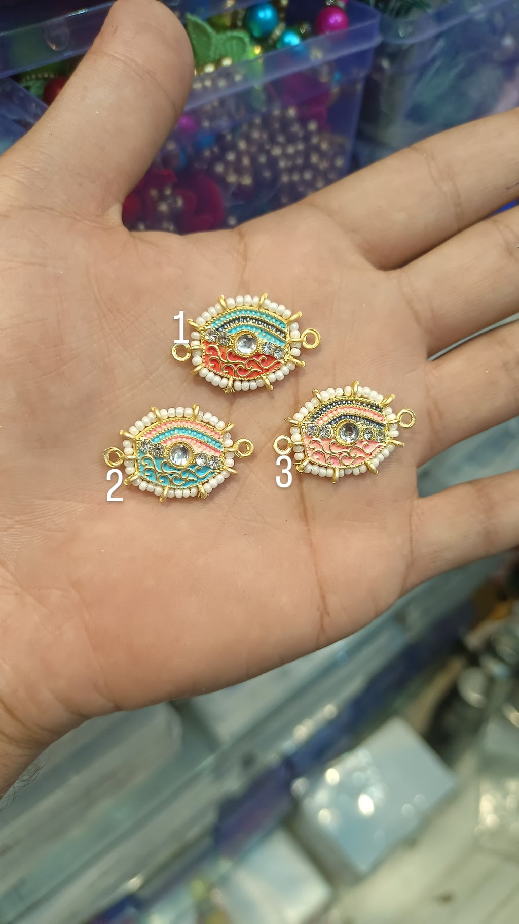 Meena rakhi pendants || 6 pcs and 12 pcs pack ||